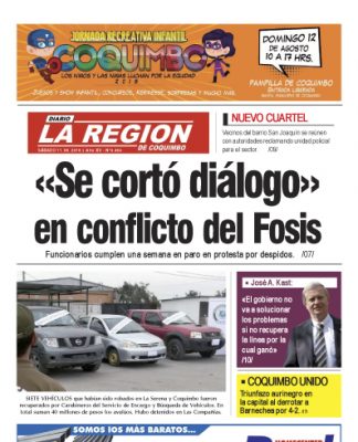 Edición sábado 11 de agosto de 2018