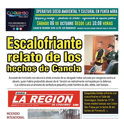 Edición Sábado 06 de Octubre, 2018