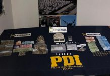 PDI reduce dos puntos de venta de drogas en Tierras Blancas.