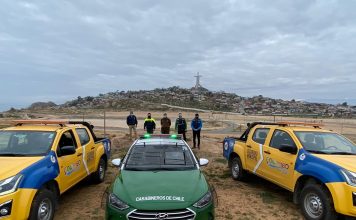 Funcionarios de Seguridad pública y Carabineros de Coquimbo refuerzan servicios preventivos en el recinto de la Pampilla.