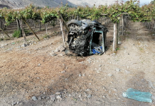 Una persona fallecida deja volcamiento en ruta 41‐CH sector El Almendral.