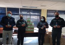 CCU ayuda a combatir la pandemia con importante donación de alcohol gel a personal de gendarmería