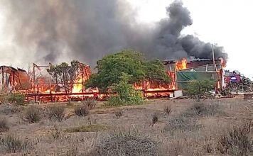 Incendio destruye vivienda en Guanaqueros y deja persona herida