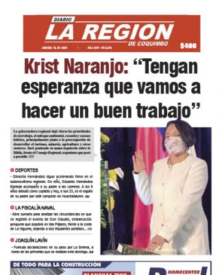 Edición Jueves 15 de Julio, 2021