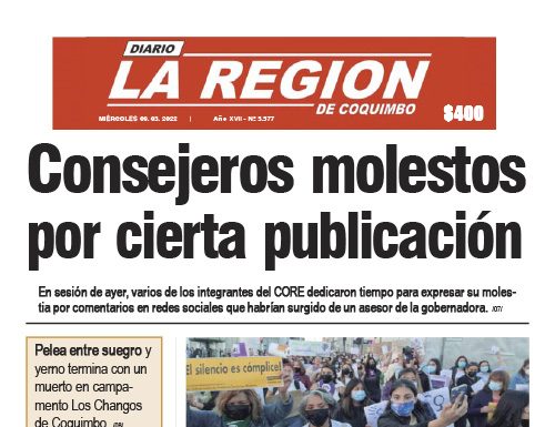 Edición Miércoles 9 de Marzo, 2022