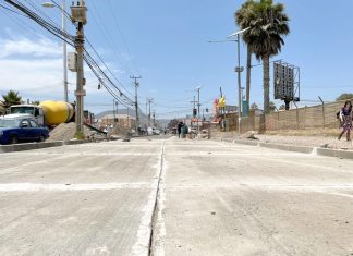 Tránsito de Avenida Cuatro Esquinas entre Pacífico y Avenida del Mar se habilitaría el próximo lunes