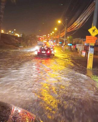 Lo que dejó el mini aguacero