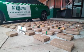 Decomisan 100 kilos de cocaína en formato ladrillo y mochilas en un auto