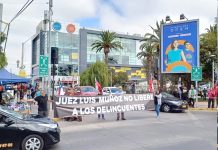 Inédita protesta contra un juez en Ovalle: «No libere a delincuentes»