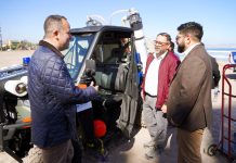 Vehículo especializado en desalinización de agua de mar realizó prueba en playa de La Serena