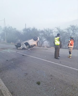 Violento accidente en Huatulame provocado por conductor ebrio