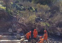 Inician obras de bypass provisorio en afectado Puente Tilama de Los Vilos