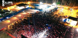 Plaza de Abastos, siniestrada hace poco, se convirtió en la mega fonda de Illapel