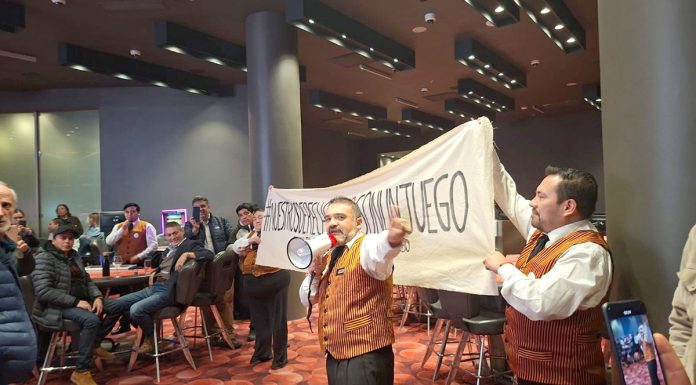 Sindicato de mesas de juegos protestó en inédita noche del Casino de Coquimbo