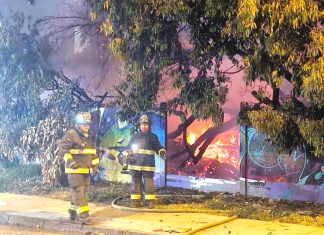 Delegación Presidencial se querella por activación de artefactos pirotécnicos e incendio