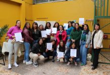 Mujeres privadas de libertad concluyen taller de bordado en CDP Illapel
