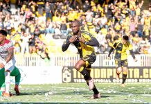 El momento más feliz del goleador Cecilio Waterman