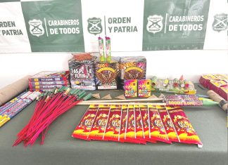 Carabineros decomisa en Tongoy fabricación de fuegos artificiales: es un delito