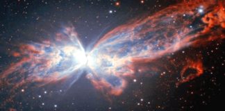 Captan una impresionante nebulosa con forma de mariposa