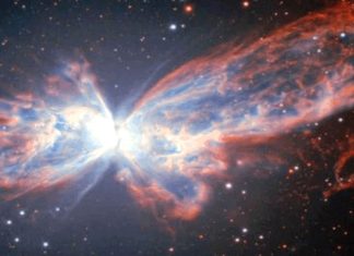 Captan una impresionante nebulosa con forma de mariposa