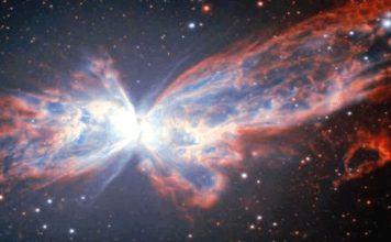Captan una impresionante nebulosa con forma de mariposa