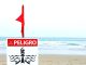 Con letreros y banderas rojas: playas del borde costero no son aptas para el baño