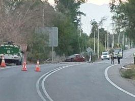 Choque contra poste en ruta CH-41 deja un fallecido en sector Peralillo