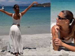 Influencer Gala Caldirola quedó enamorada del paseo en bote a Isla Dama