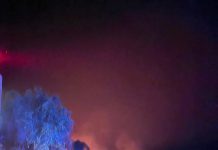 Bombero desde localidad de Las Ñipas: «Solo vemos el reflejo del sol a través de la cantidad de humo que hay todo el tiempo»