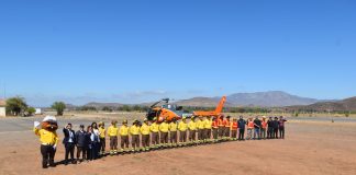 Presentan aeronave que apoyará el combate de incendios forestales en la región durante 90 días