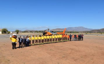 Presentan aeronave que apoyará el combate de incendios forestales en la región durante 90 días
