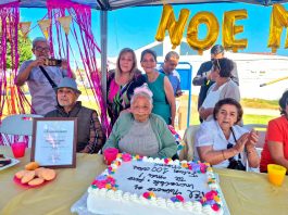 Querida vecina Noemí Escobar celebró sus 100 años rodeada del cariño de El Romeral