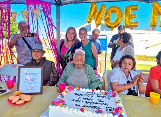 Querida vecina Noemí Escobar celebró sus 100 años rodeada del cariño de El Romeral