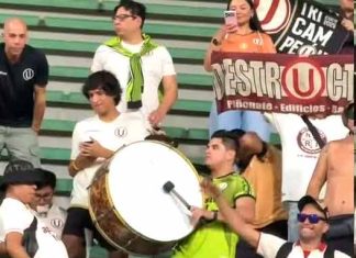 ¿Harán lo mismo con los piratas viajeros? Hinchas de Tolima prestaron bombos de animación a peruanos de Universitario