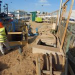 Un 20 % de avance suma la renovación de colectores de Aguas del Valle en paso bajo nivel de la Ruta 5 en Coquimbo