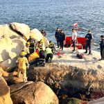 No la cuenta dos veces: se salvó tras caer en roqueríos