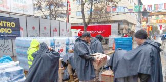 80 toneladas de ayuda desde Stgo