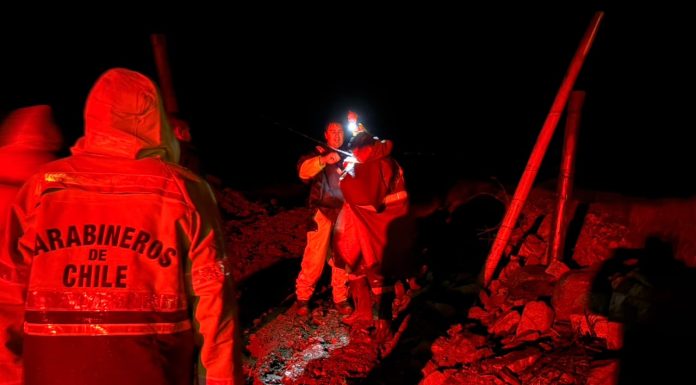 Carabineros confirma la muerte de cinco personas tras temporal que azota a la región