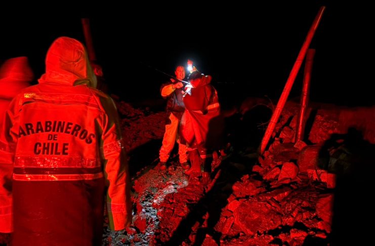 Carabineros confirma la muerte de cinco personas tras temporal que azota a la región