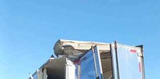 Camión impactó por la parte trasera a otro vehículo en la Ruta 5 Norte