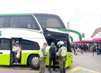 Conductor de bus interurbano dio positivo a cocaína