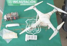 Interceptan «Delivery Narco» sobrevolando la cárcel