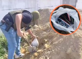 Enterraban los celulares en el mismo recinto…
