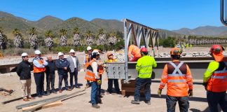 MOP inicia instalación de puente mecano en el sector de El Arrayán cumpliendo compromiso con la comunidad