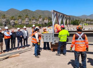 MOP inicia instalación de puente mecano en el sector de El Arrayán cumpliendo compromiso con la comunidad