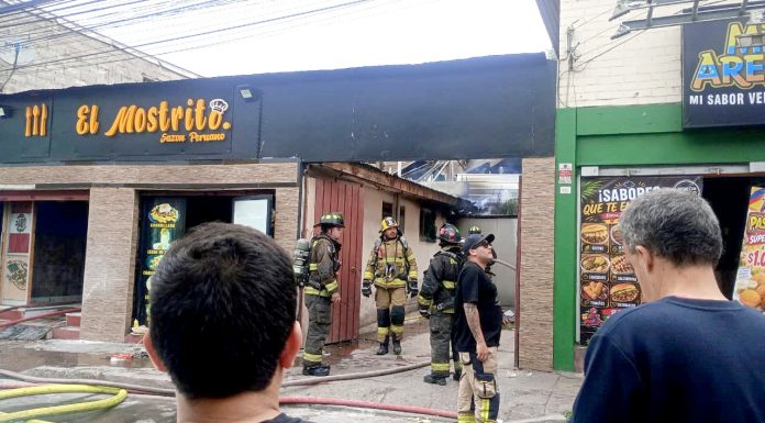 Coquimbo: Incendio afectó a conocido restaurante peruano
