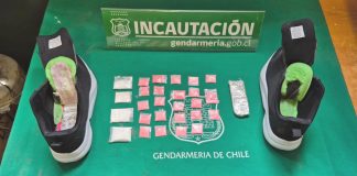 Ingresaban droga a la cárcel en sus zapatillas