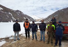 Autoridades y gremios constatan avances y complejidades del despeje de la ruta internacional hacia el Paso Agua Negra